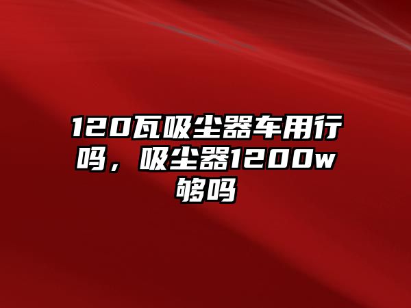 120瓦吸塵器車用行嗎，吸塵器1200w夠嗎