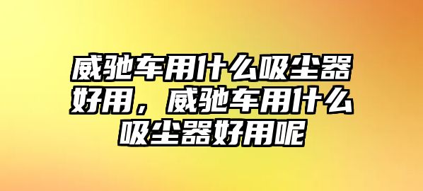 威馳車用什么吸塵器好用，威馳車用什么吸塵器好用呢