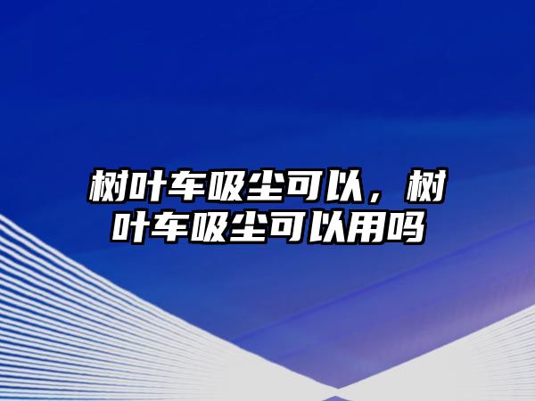 樹葉車吸塵可以，樹葉車吸塵可以用嗎