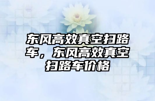 東風高效真空掃路車，東風高效真空掃路車價格