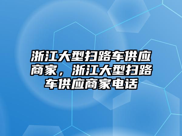 浙江大型掃路車供應商家，浙江大型掃路車供應商家電話