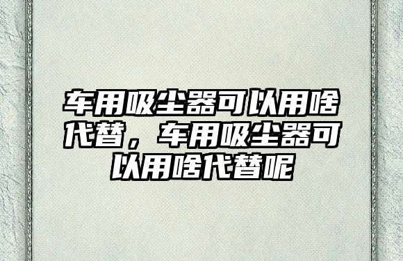 車用吸塵器可以用啥代替，車用吸塵器可以用啥代替呢