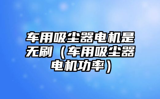 車用吸塵器電機是無刷（車用吸塵器電機功率）