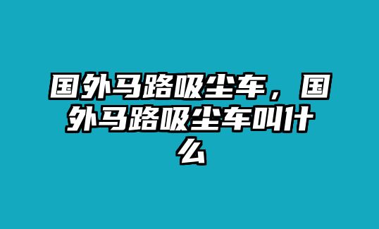 國外馬路吸塵車，國外馬路吸塵車叫什么