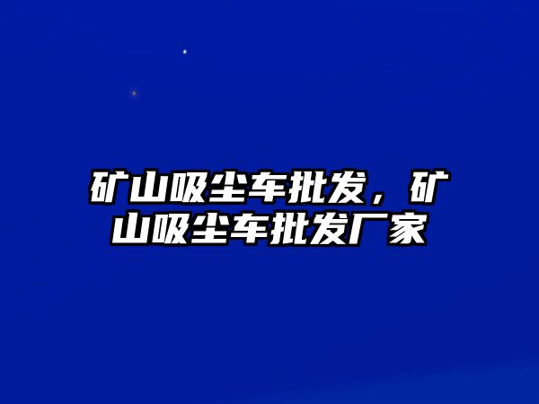 礦山吸塵車批發，礦山吸塵車批發廠家