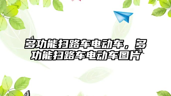 多功能掃路車電動車，多功能掃路車電動車圖片