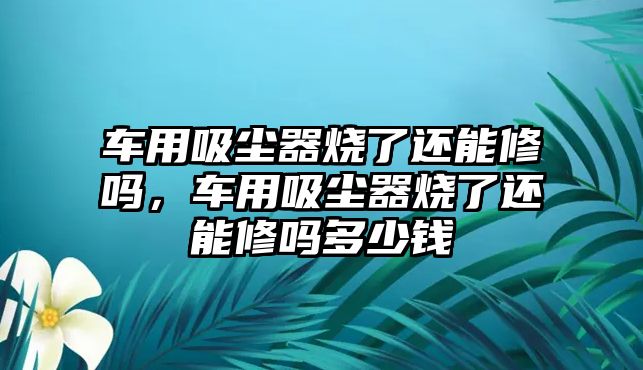 車用吸塵器燒了還能修嗎，車用吸塵器燒了還能修嗎多少錢