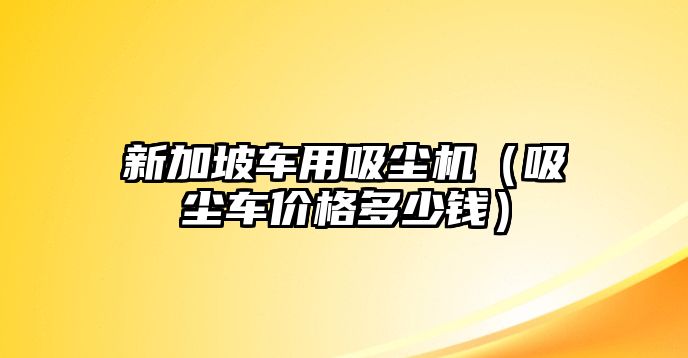 新加坡車用吸塵機(jī)（吸塵車價(jià)格多少錢）