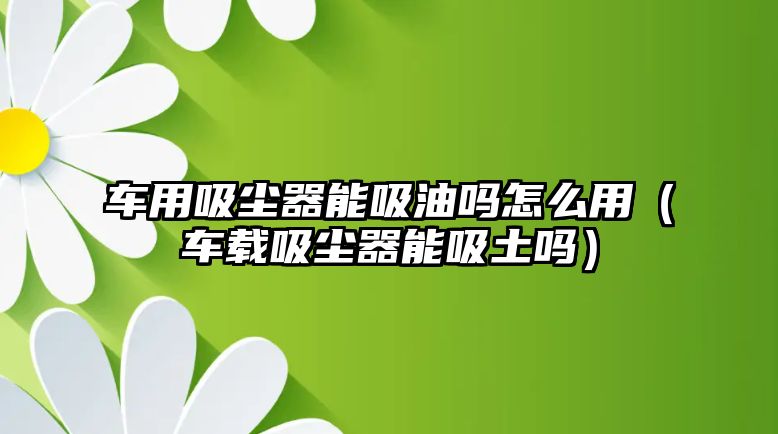 車用吸塵器能吸油嗎怎么用（車載吸塵器能吸土嗎）