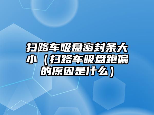 掃路車吸盤密封條大?。⊕呗奋囄P跑偏的原因是什么）