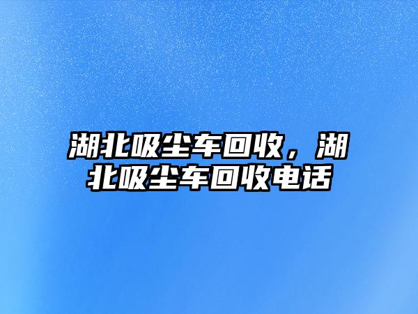 湖北吸塵車回收，湖北吸塵車回收電話