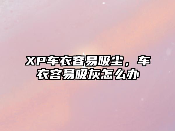 XP車衣容易吸塵，車衣容易吸灰怎么辦