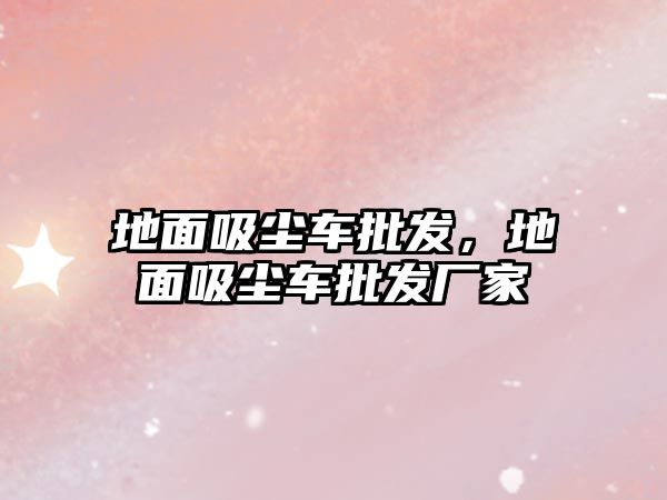 地面吸塵車批發，地面吸塵車批發廠家