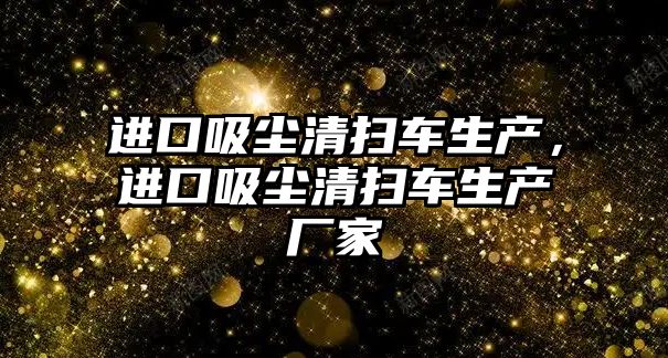 進口吸塵清掃車生產，進口吸塵清掃車生產廠家