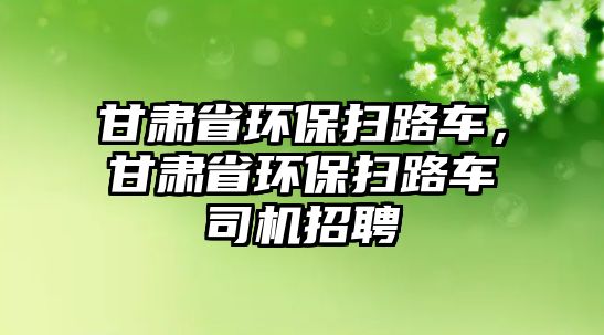 甘肅省環保掃路車，甘肅省環保掃路車司機招聘