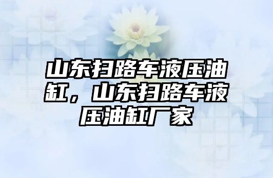 山東掃路車液壓油缸，山東掃路車液壓油缸廠家