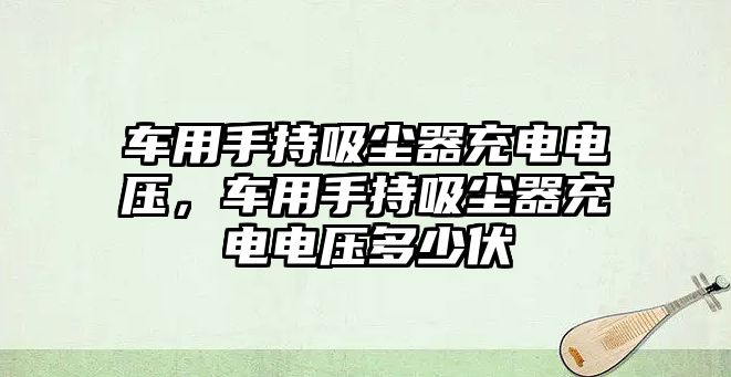 車用手持吸塵器充電電壓，車用手持吸塵器充電電壓多少伏