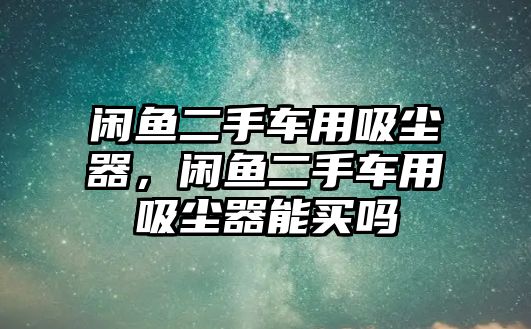 閑魚二手車用吸塵器，閑魚二手車用吸塵器能買嗎