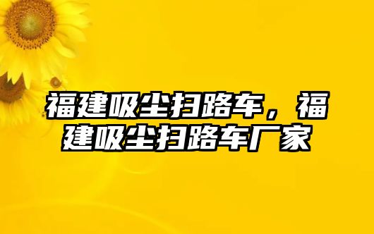 福建吸塵掃路車，福建吸塵掃路車廠家