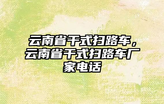 云南省干式掃路車，云南省干式掃路車廠家電話