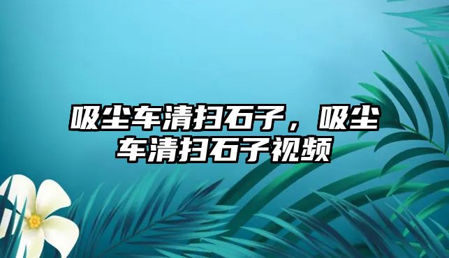 吸塵車清掃石子，吸塵車清掃石子視頻