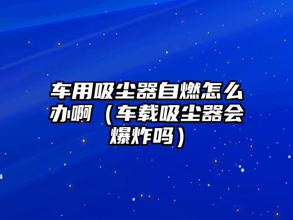 車用吸塵器自燃怎么辦啊（車載吸塵器會爆炸嗎）