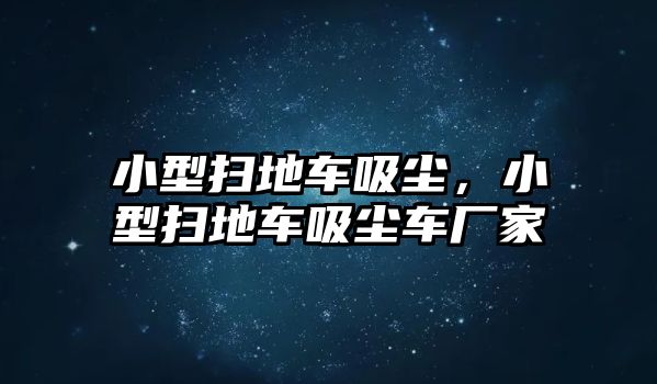 小型掃地車吸塵，小型掃地車吸塵車廠家