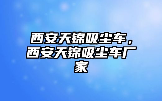 西安天錦吸塵車，西安天錦吸塵車廠家