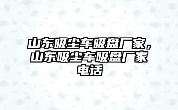 山東吸塵車吸盤廠家，山東吸塵車吸盤廠家電話