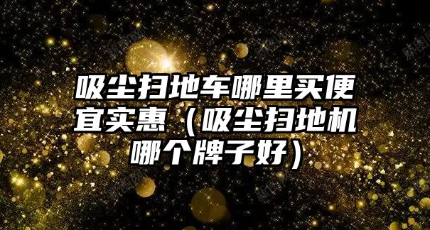 吸塵掃地車哪里買便宜實惠（吸塵掃地機哪個牌子好）