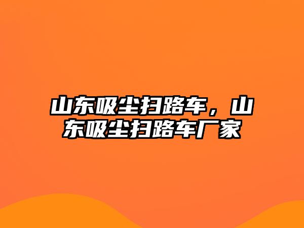 山東吸塵掃路車，山東吸塵掃路車廠家