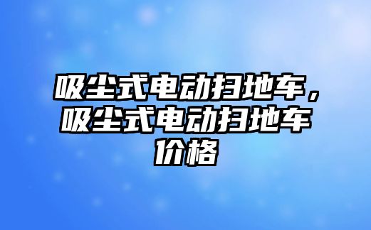 吸塵式電動掃地車，吸塵式電動掃地車價格