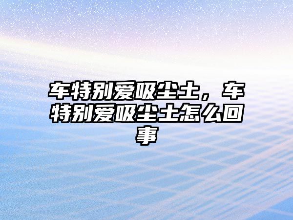 車特別愛吸塵土，車特別愛吸塵土怎么回事