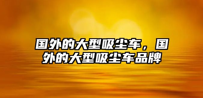 國(guó)外的大型吸塵車，國(guó)外的大型吸塵車品牌