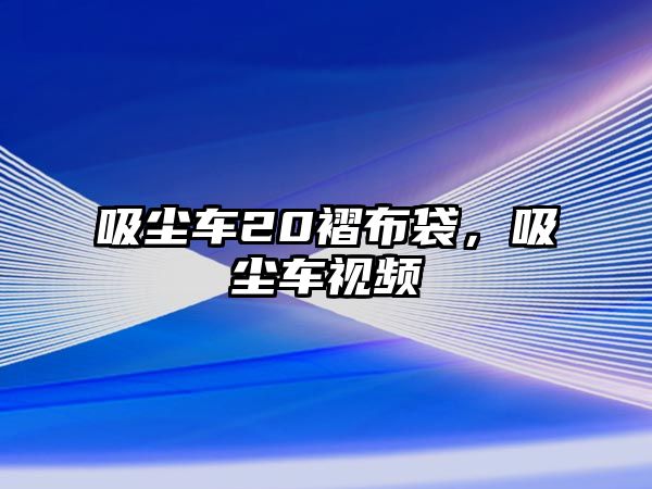 吸塵車20褶布袋，吸塵車視頻