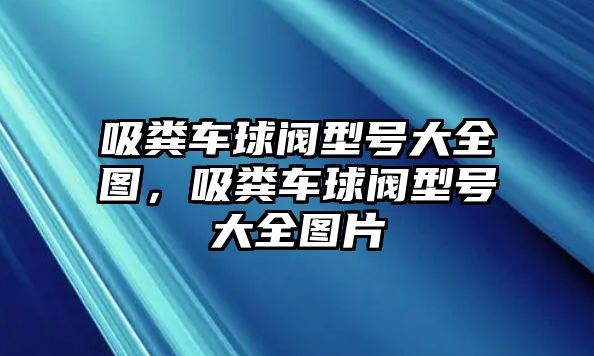 吸糞車球閥型號(hào)大全圖，吸糞車球閥型號(hào)大全圖片