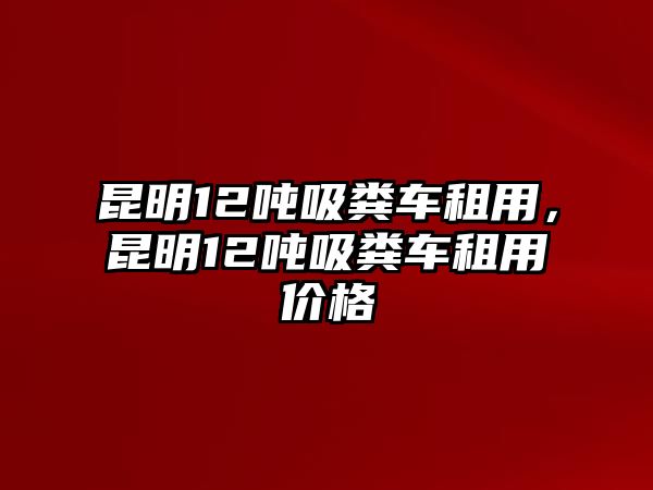 昆明12噸吸糞車租用，昆明12噸吸糞車租用價格