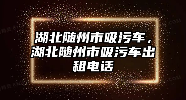 湖北隨州市吸污車，湖北隨州市吸污車出租電話