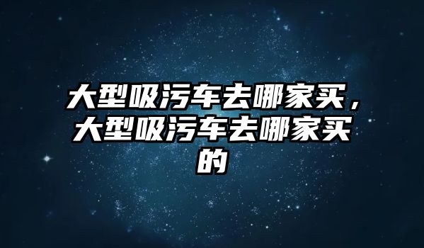 大型吸污車去哪家買，大型吸污車去哪家買的