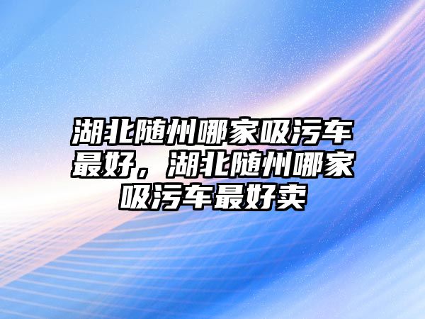 湖北隨州哪家吸污車最好，湖北隨州哪家吸污車最好賣