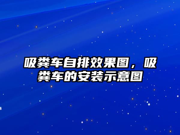 吸糞車自排效果圖，吸糞車的安裝示意圖