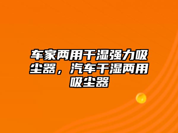 車家兩用干濕強力吸塵器，汽車干濕兩用吸塵器