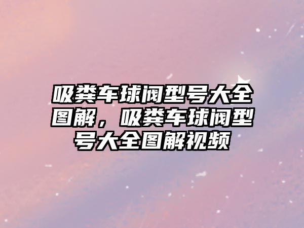 吸糞車球閥型號大全圖解，吸糞車球閥型號大全圖解視頻