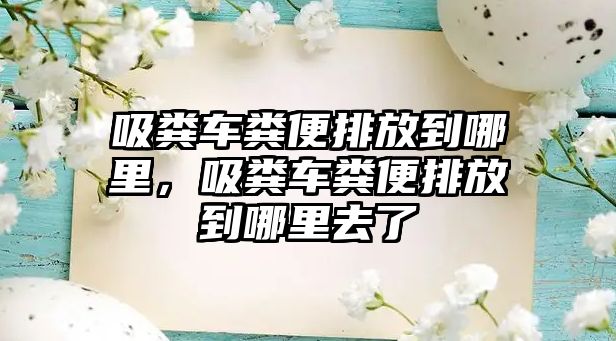 吸糞車糞便排放到哪里，吸糞車糞便排放到哪里去了