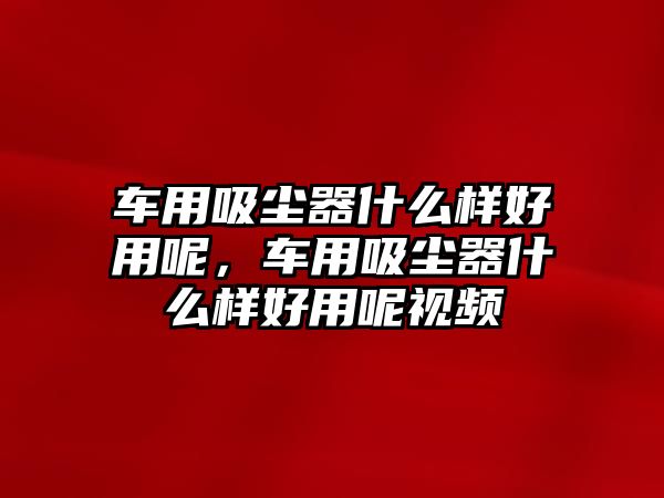 車用吸塵器什么樣好用呢，車用吸塵器什么樣好用呢視頻