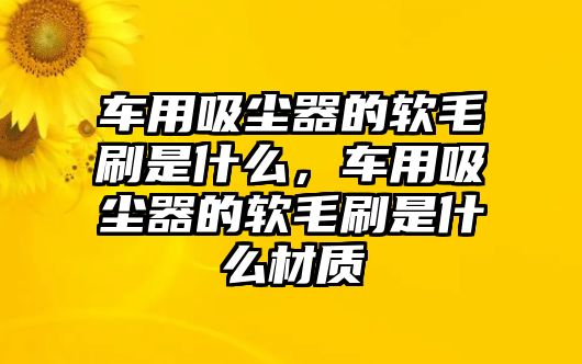 車用吸塵器的軟毛刷是什么，車用吸塵器的軟毛刷是什么材質