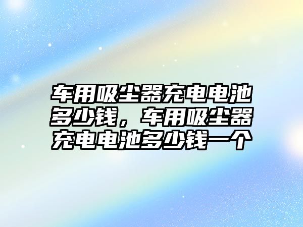 車用吸塵器充電電池多少錢，車用吸塵器充電電池多少錢一個