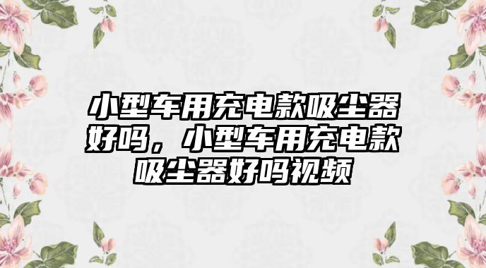 小型車用充電款吸塵器好嗎，小型車用充電款吸塵器好嗎視頻